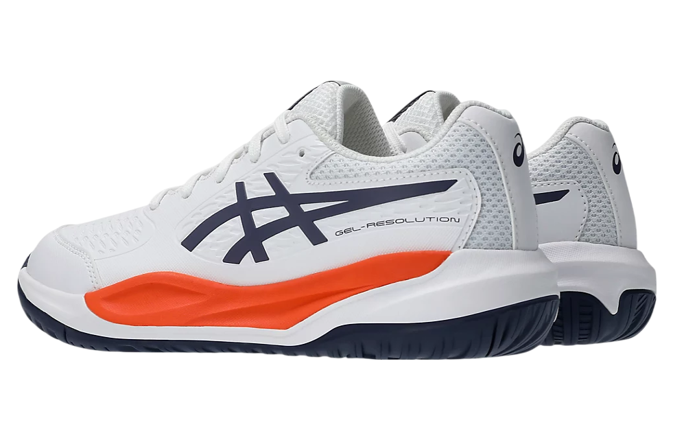  Giày Nữ Asics Gel-Resolution X GS 'White Greyish Purple' 