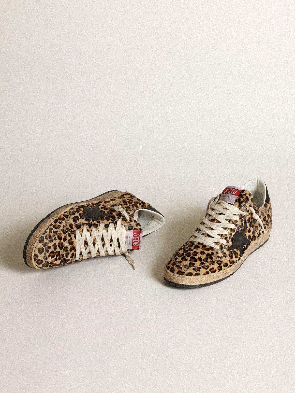  Giày Nữ Golden Goose Ball Star 'Leopard-print' 