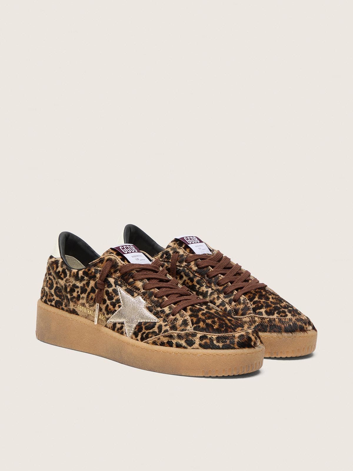  Giày Nữ Golden Goose Ball Star 'Leopard-print' 