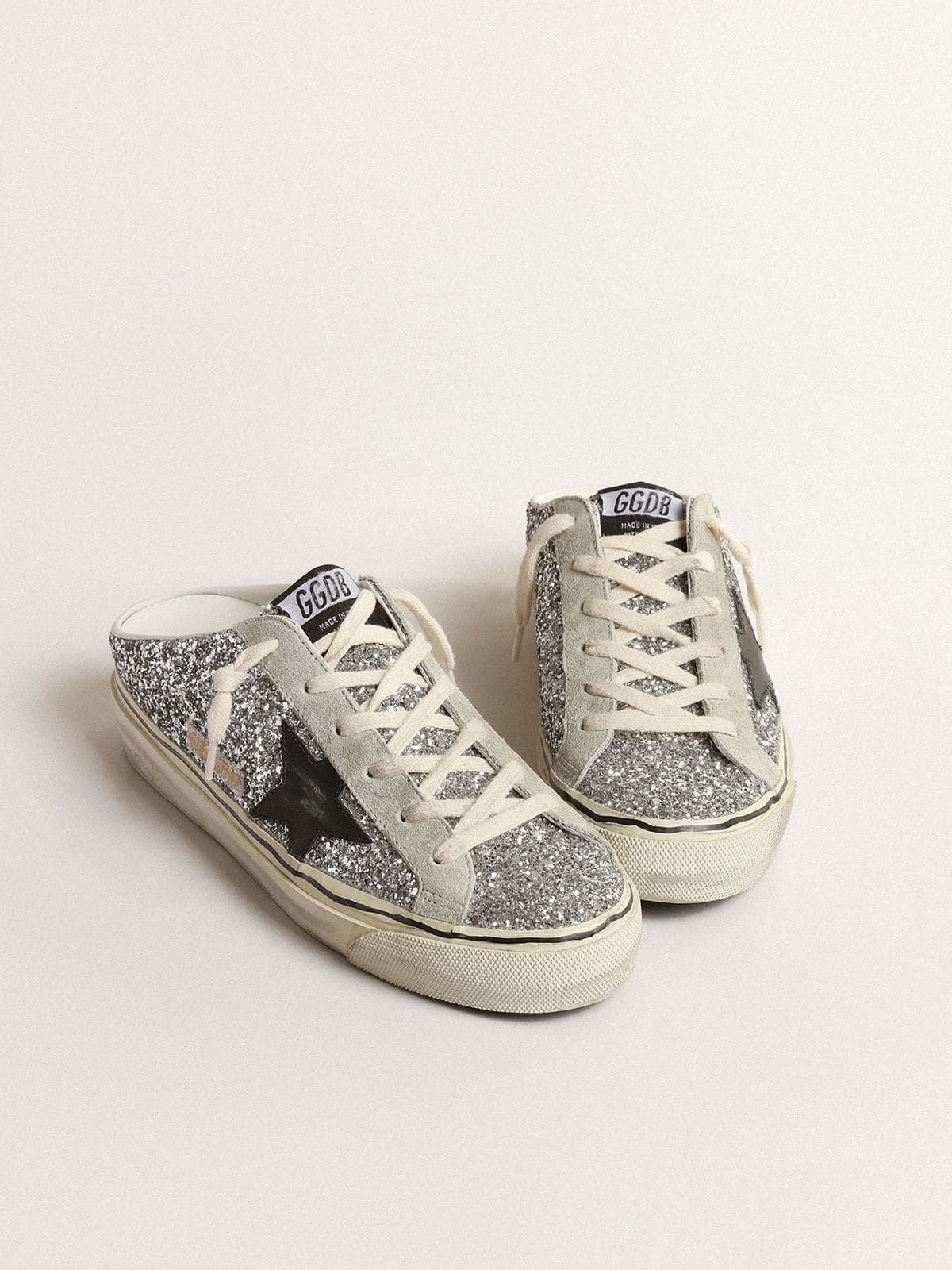  Giày Nữ Golden Goose Super-Star Sabot 'Silver' 