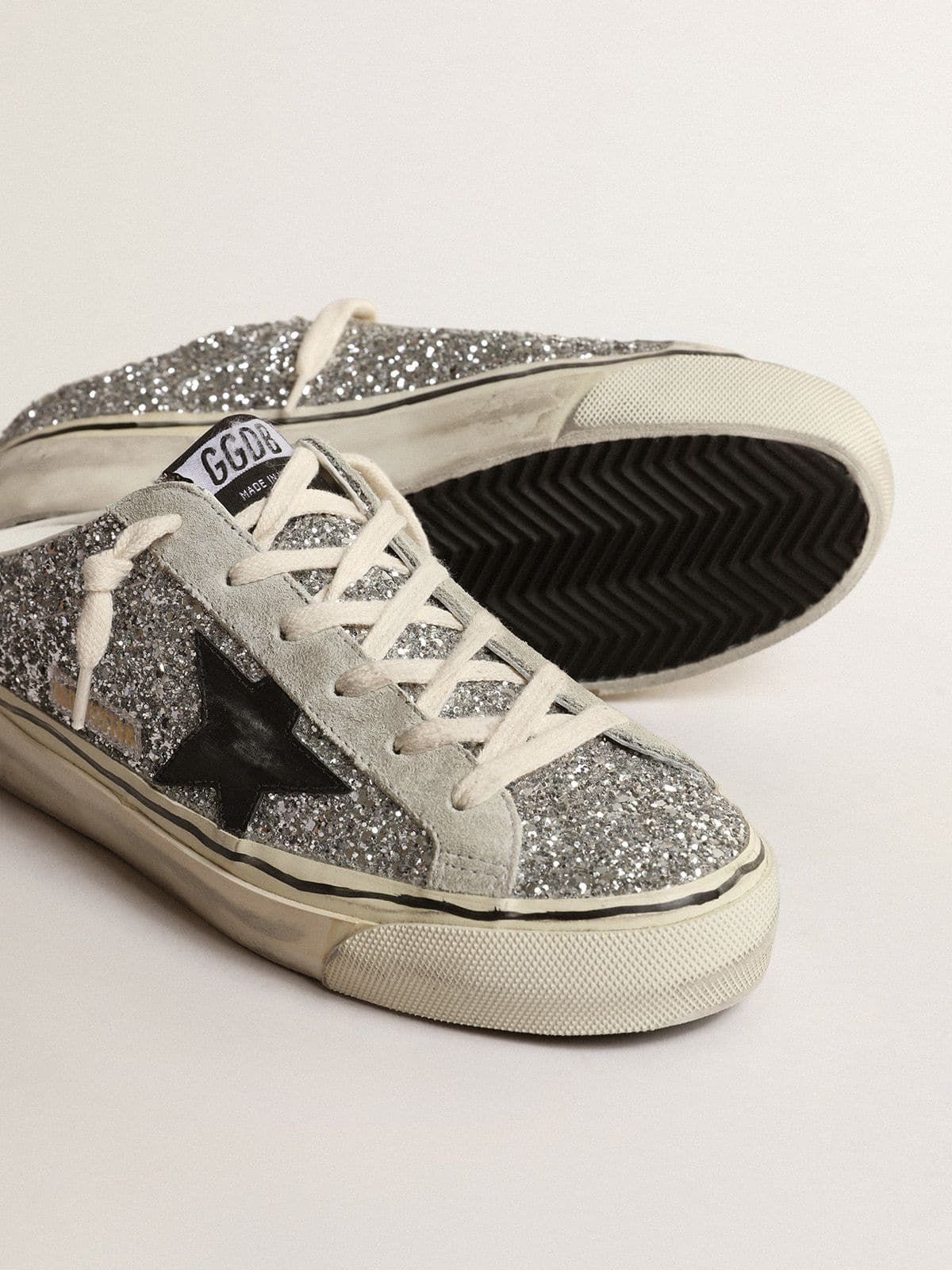  Giày Nữ Golden Goose Super-Star Sabot 'Silver' 