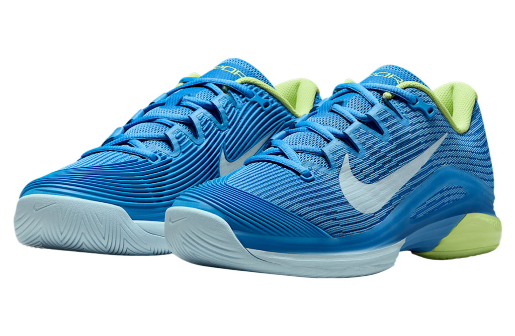  Giày Nữ Nike Court Air Zoom Vapor 12 HC 'Blue Light Lemon' 