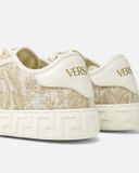  Giày Nữ Versace Greca Jacquard Trainers 'Beige' 