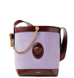  Túi Nữ Versace Pivot Small Suede Bucket Bag 'Lilac' 