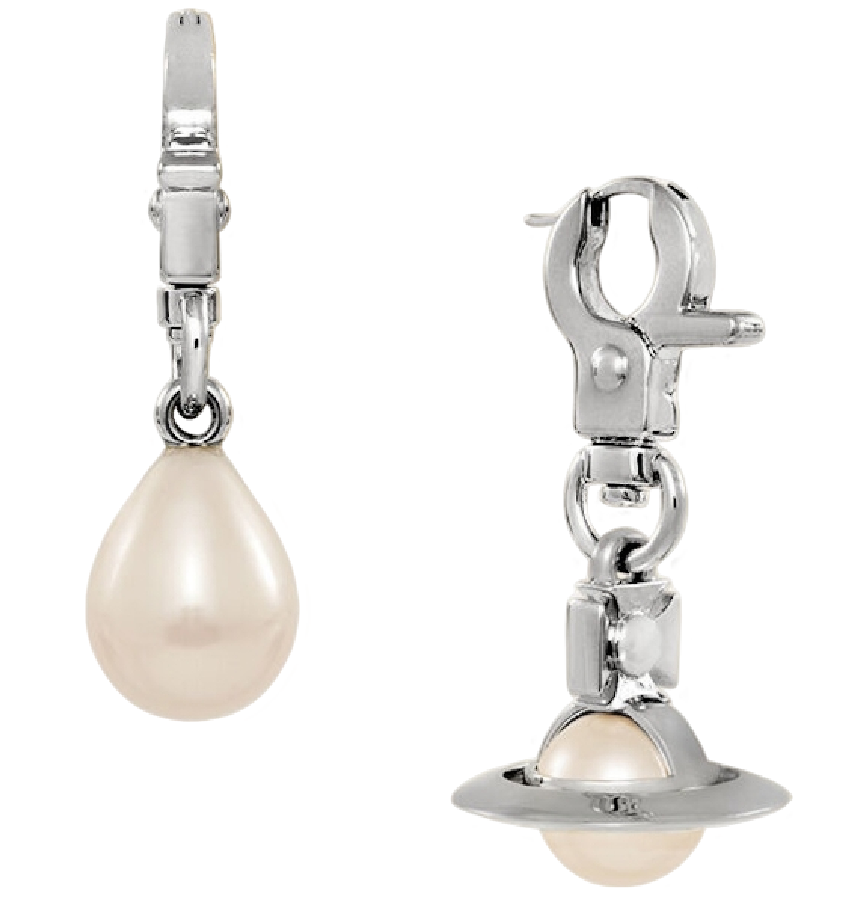  Khuyên Tai Nữ Vivienne Westwood Claude Small 'Platinum' 