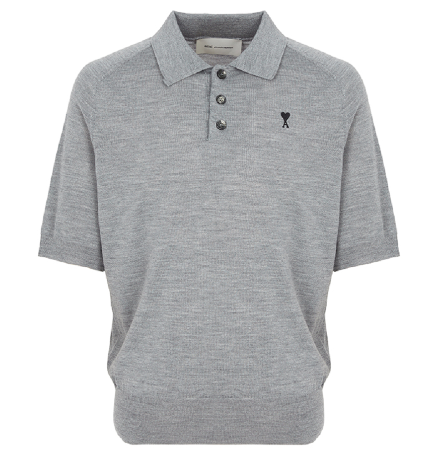  Áo Ami De Coeur Short Sleeves Polo 'Grey' 