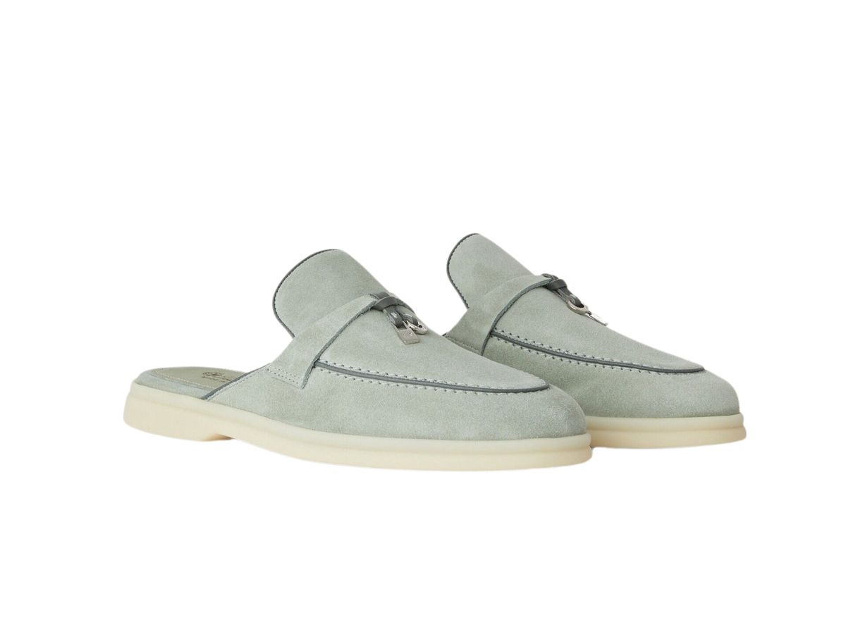  Giày Nữ Loro Piana Babouche Charms Walk Loafer 'Eucalyptus' 