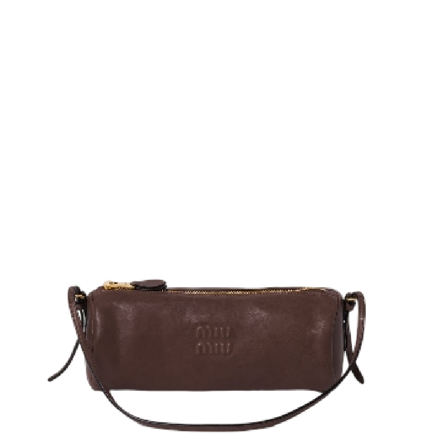  Túi Nữ Miu Miu Nappa Leather Pouch 'Briarwood' 