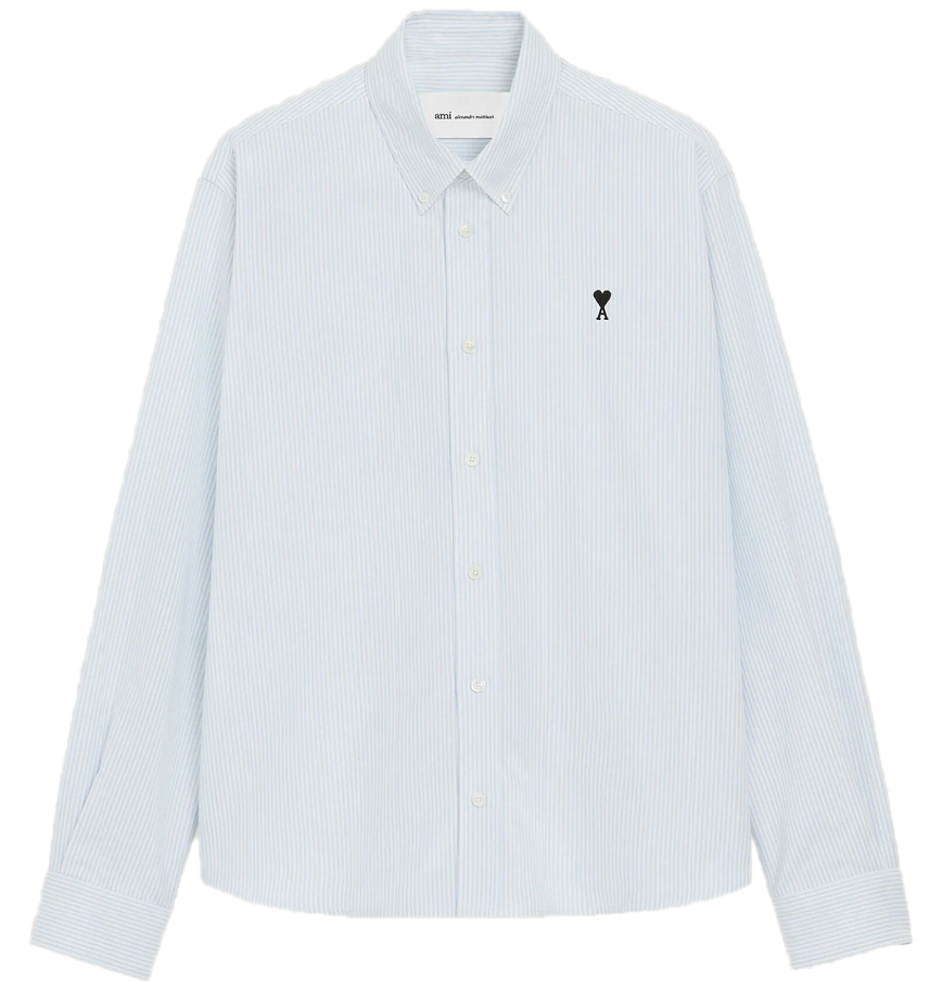  Áo Ami De Coeur Oxford Shirt 'Blue' 