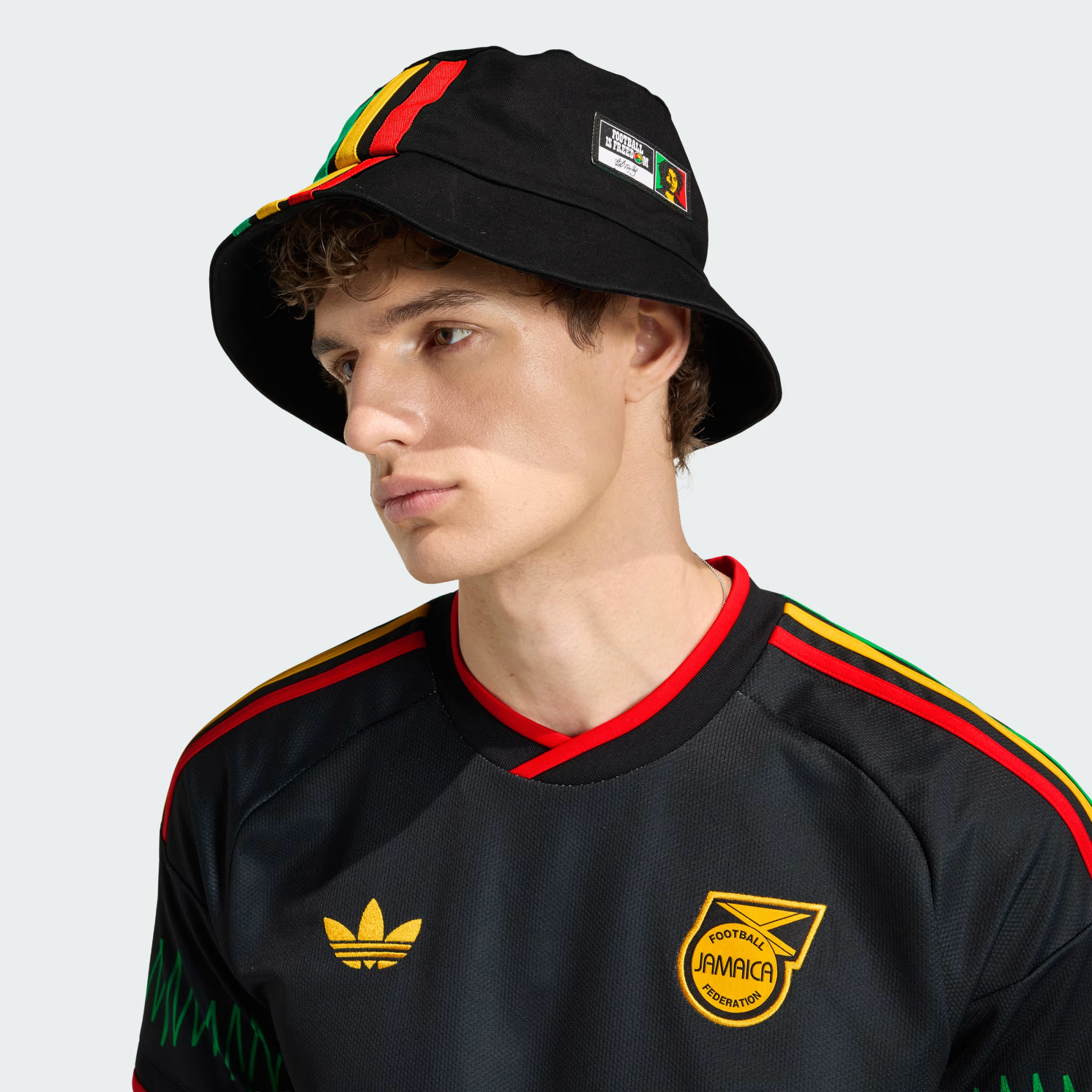  Áo Adidas Jamaica 26 x Bob Marley Away Jersey 'Black' 