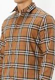  Áo Nam Burberry Shefford Long-sleeve Shirts 'Taupe' 