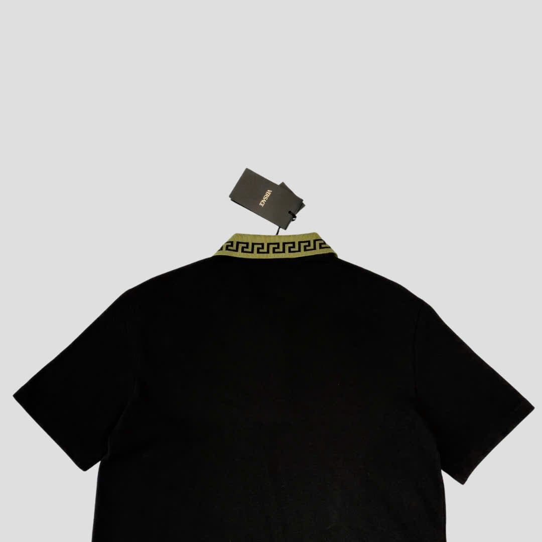  Áo Nữ Versace Greca Motif Polo 'Black' 