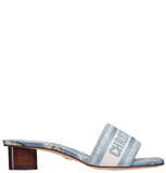  Dép Nữ Dior Dioriviera Dway Heeled Slide 'Blue' 