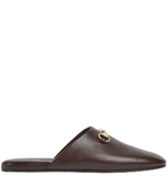  Dép Nữ ‎Gucci Mule With Horsebit 'Dark Brown' 