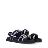  Dép Nữ Louis Vuitton LV Sunset Comfort Sandals 'Navy' 