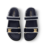  Dép Nữ Louis Vuitton LV Sunset Comfort Sandals 'Navy' 