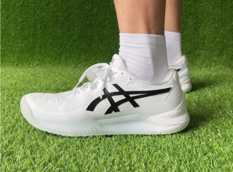  Giày Nam Asics Gel Resolution 8 'White Black' 