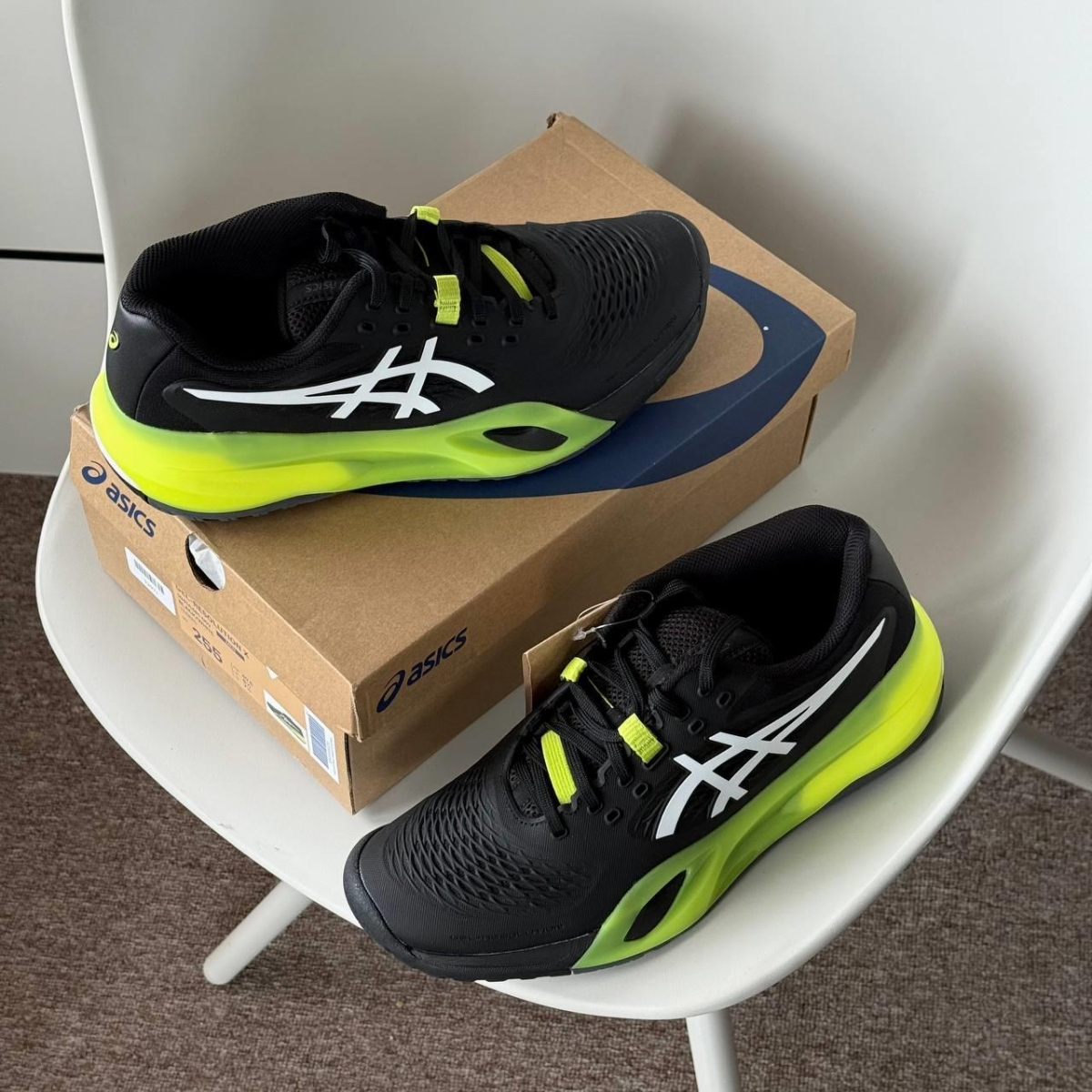  Giày Nam Asics GEL-RESOLUTION X 'Black White' 