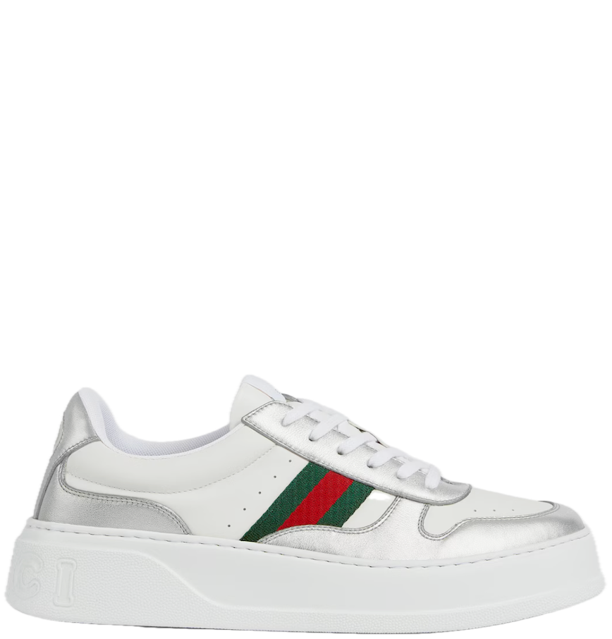  Giày Nam ‎Gucci Chunky Sneaker 'White Silver' 