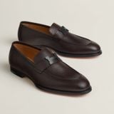  Giày Nam Hermes Honoré Moccasin 'Ebony Brown' 