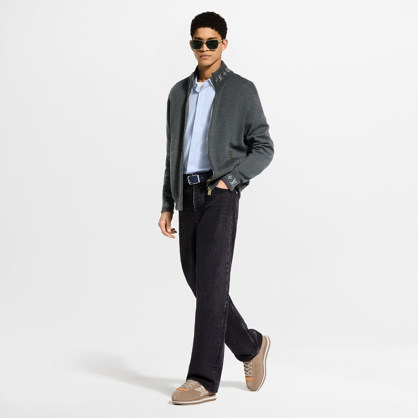  Giày Nam Louis Vuitton LV Buttersoft Trainers 'Beige' 