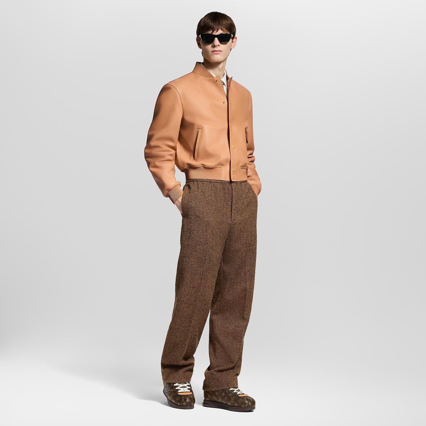  Giày Nam Louis Vuitton LV Buttersoft Trainers 'Brown' 