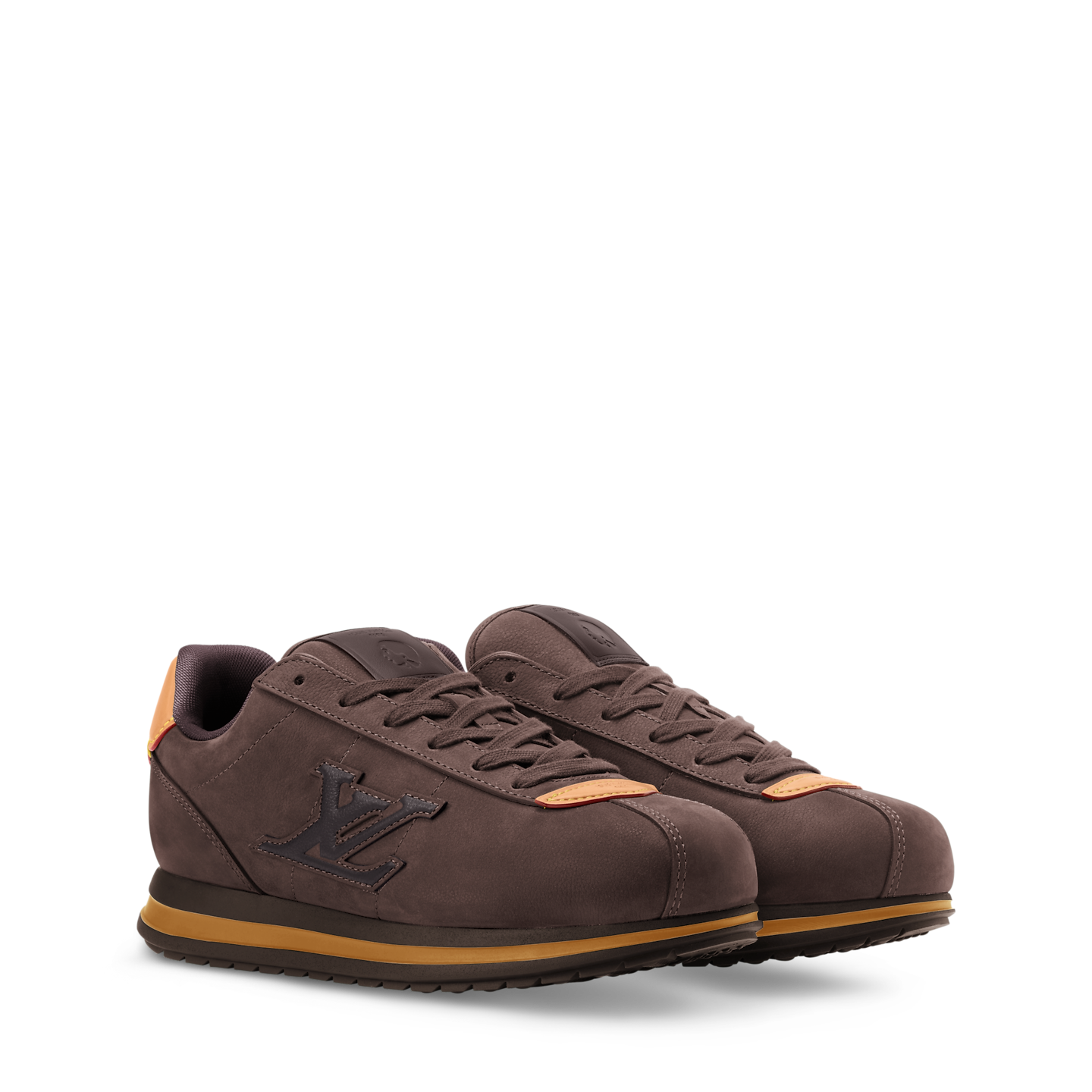  Giày Nam Louis Vuitton LV Buttersoft Trainers 'Brown' 