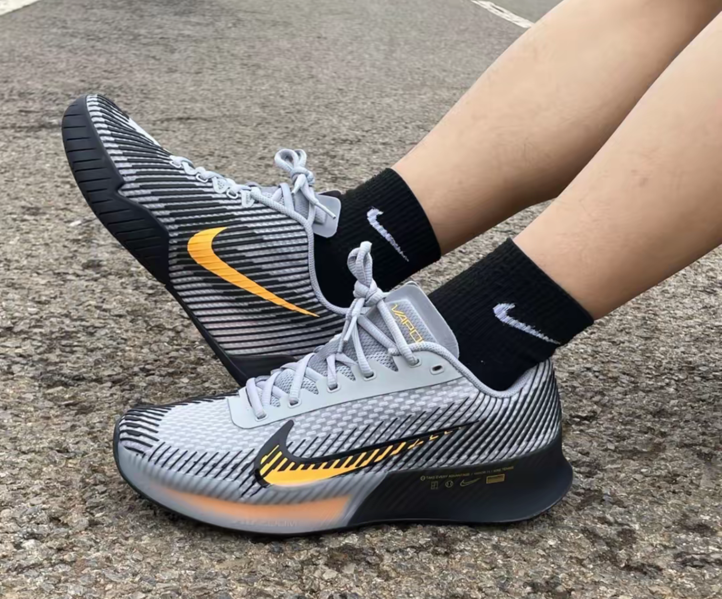  Giày Nam Nike Court Air Zoom Vapor 11 'Wolf Grey' 