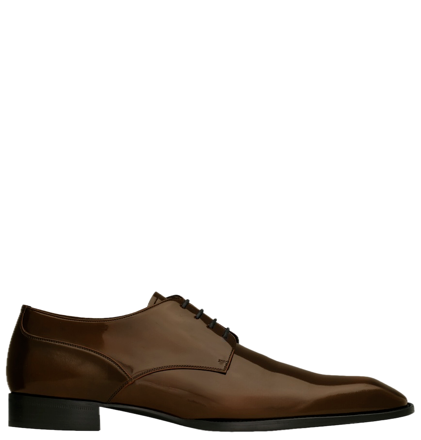  Giày Nam Saint Laurent Stanton Derbies 'Brown' 