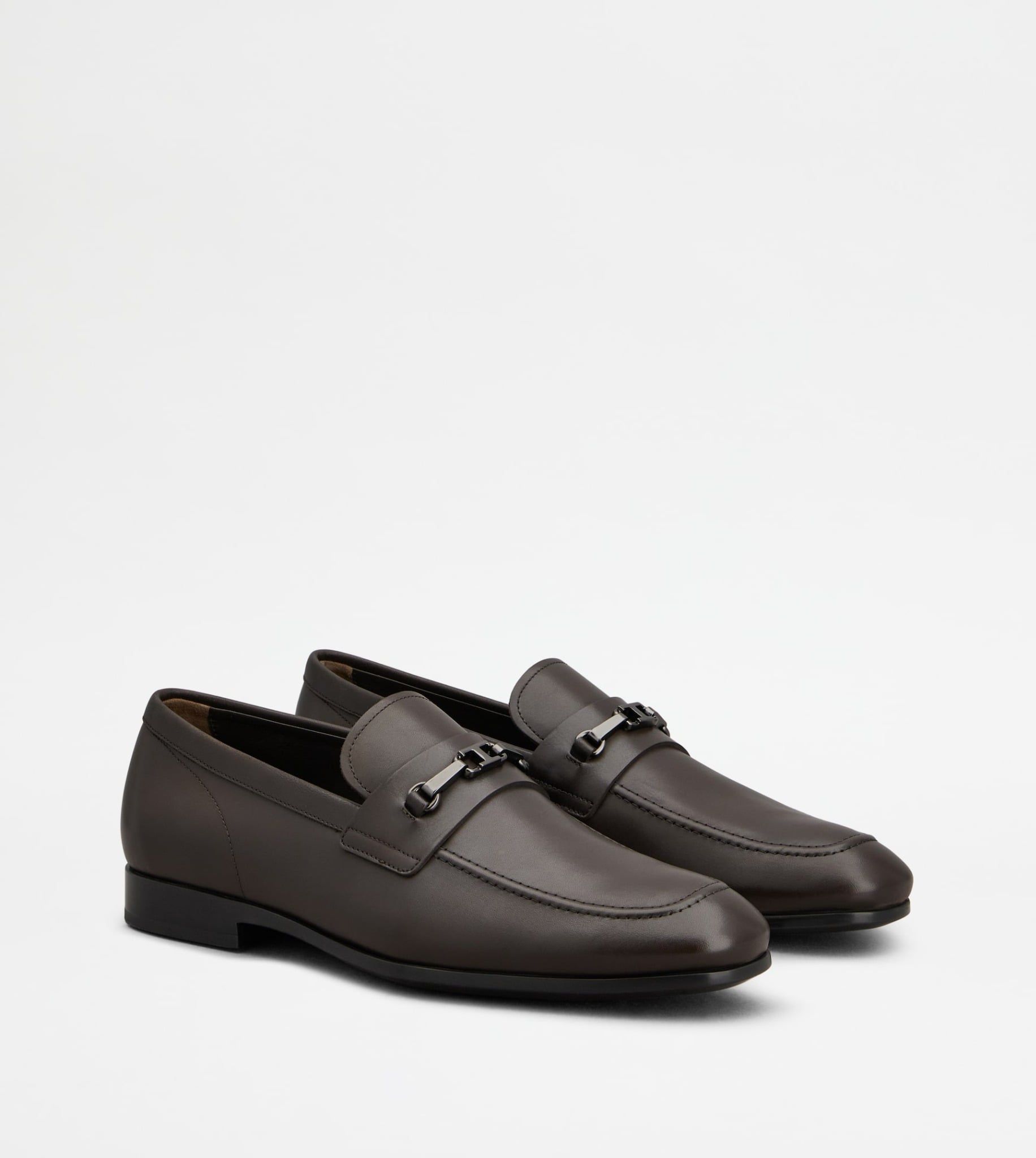  Giày Nam Tod's Loafers In Leather 'Brown' 