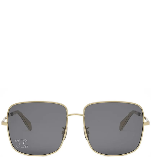  Kính Celine Rhinestone Triomphe Sunglasses 'Gold' 