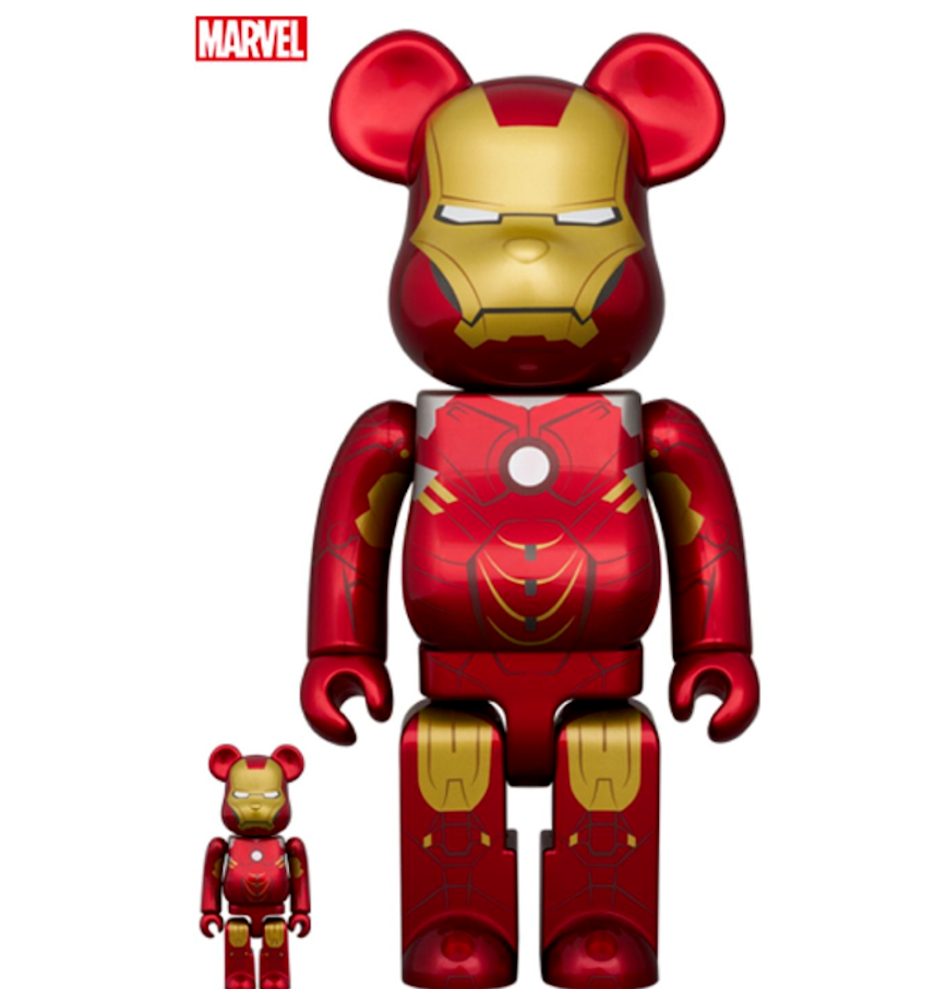  Mô Hình Bearbrick The Infinity Saga Iron Man Mark IV 100% & 400% 