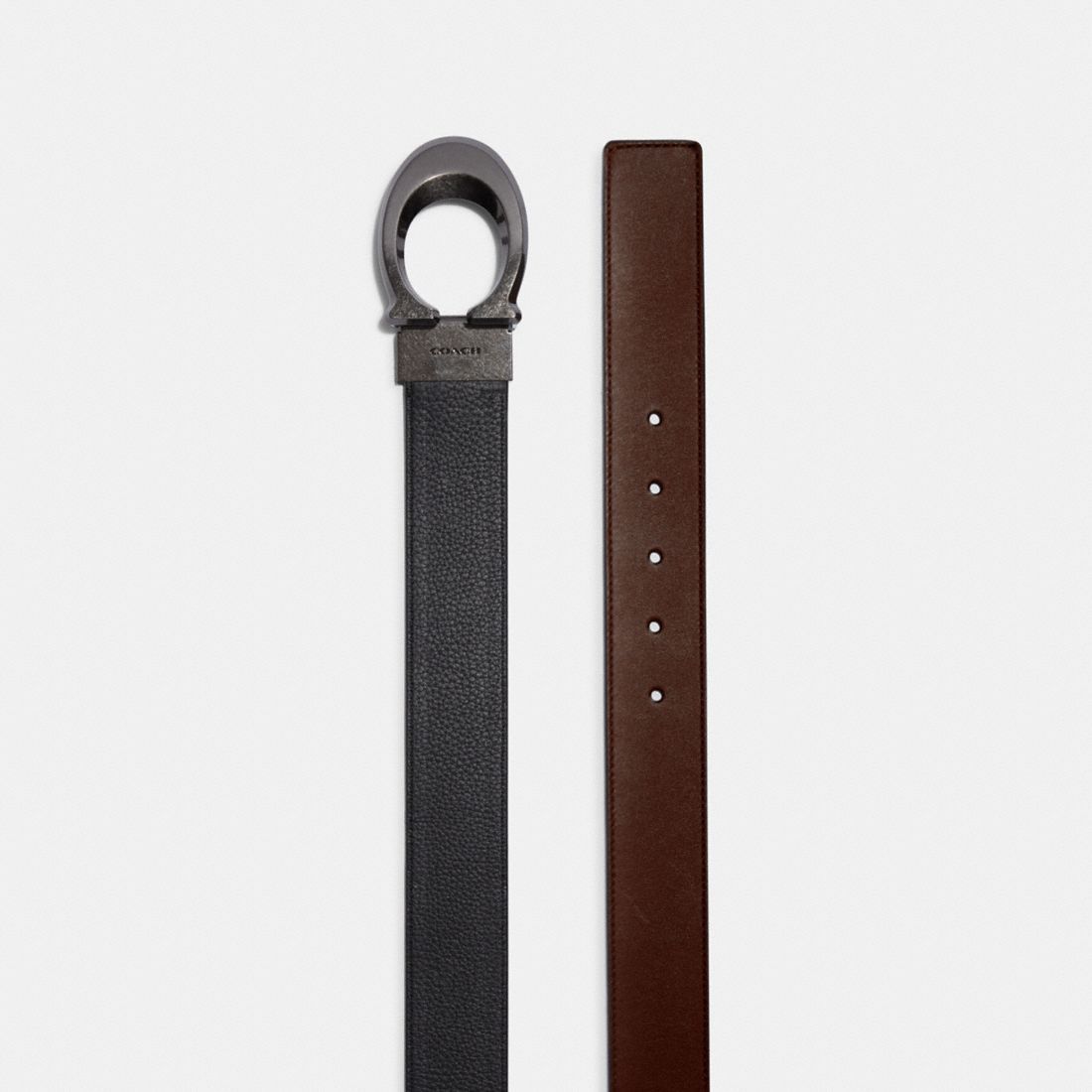  Thắt Lưng Coach Debossed Reversible Belt 'Black' 
