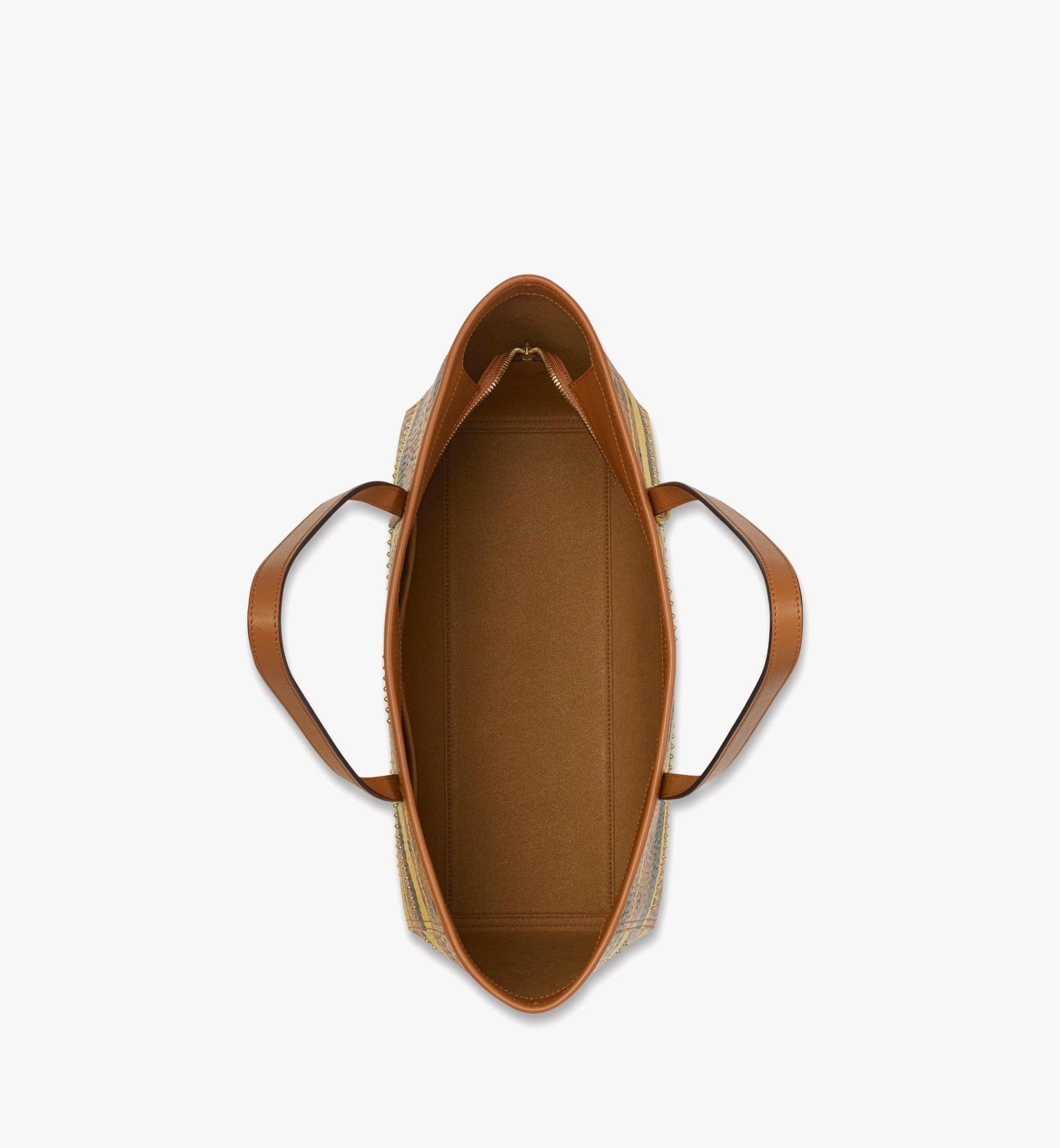  Túi MCM Studded Toni Top-Zip Shopper 'Cognac' 