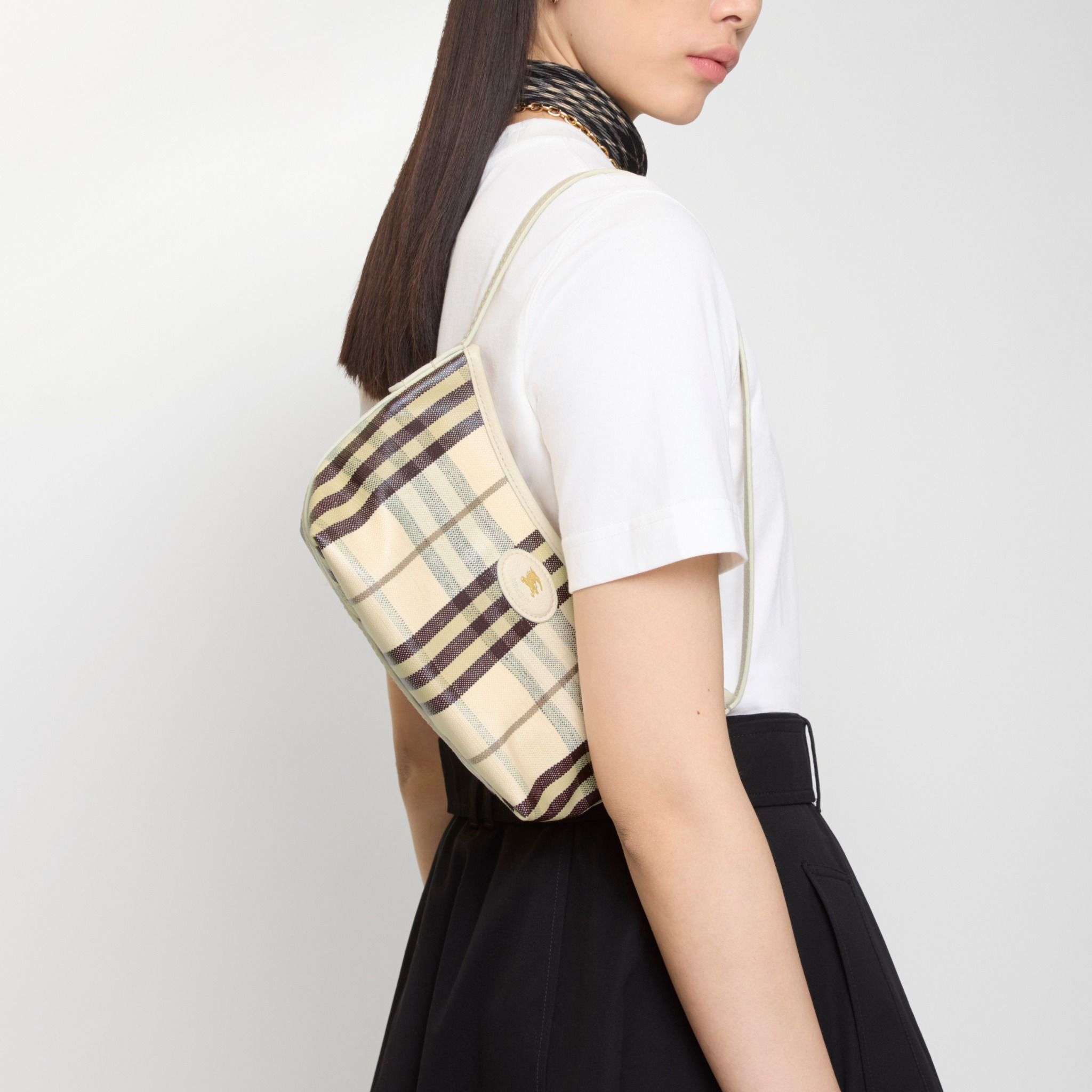  Túi Nữ Burberry Mini Highlands Shoulder Bag​ 'Beige' 