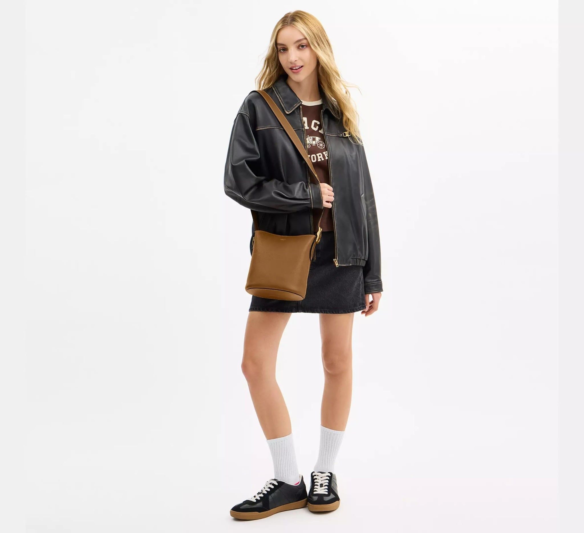  Túi Nữ Coach Bleecker Bucket Bag 21 'Muted Olive' 