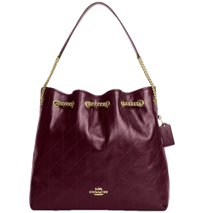  Túi Nữ Coach Evelyn Large Shoulder Bag 'Dark Wine' 