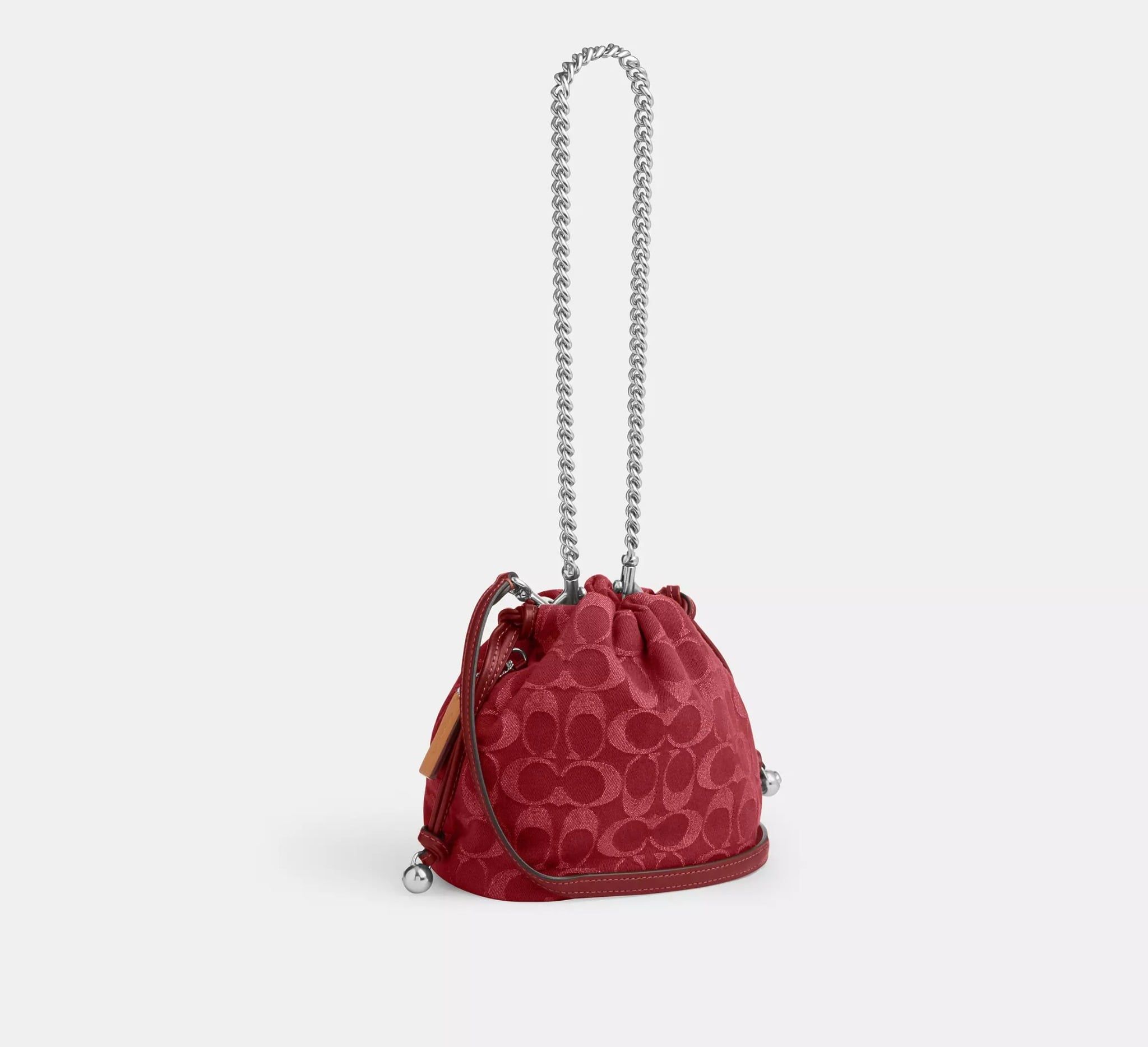  Túi Nữ Coach Faye Mini Drawstring Bag 'True Red' 