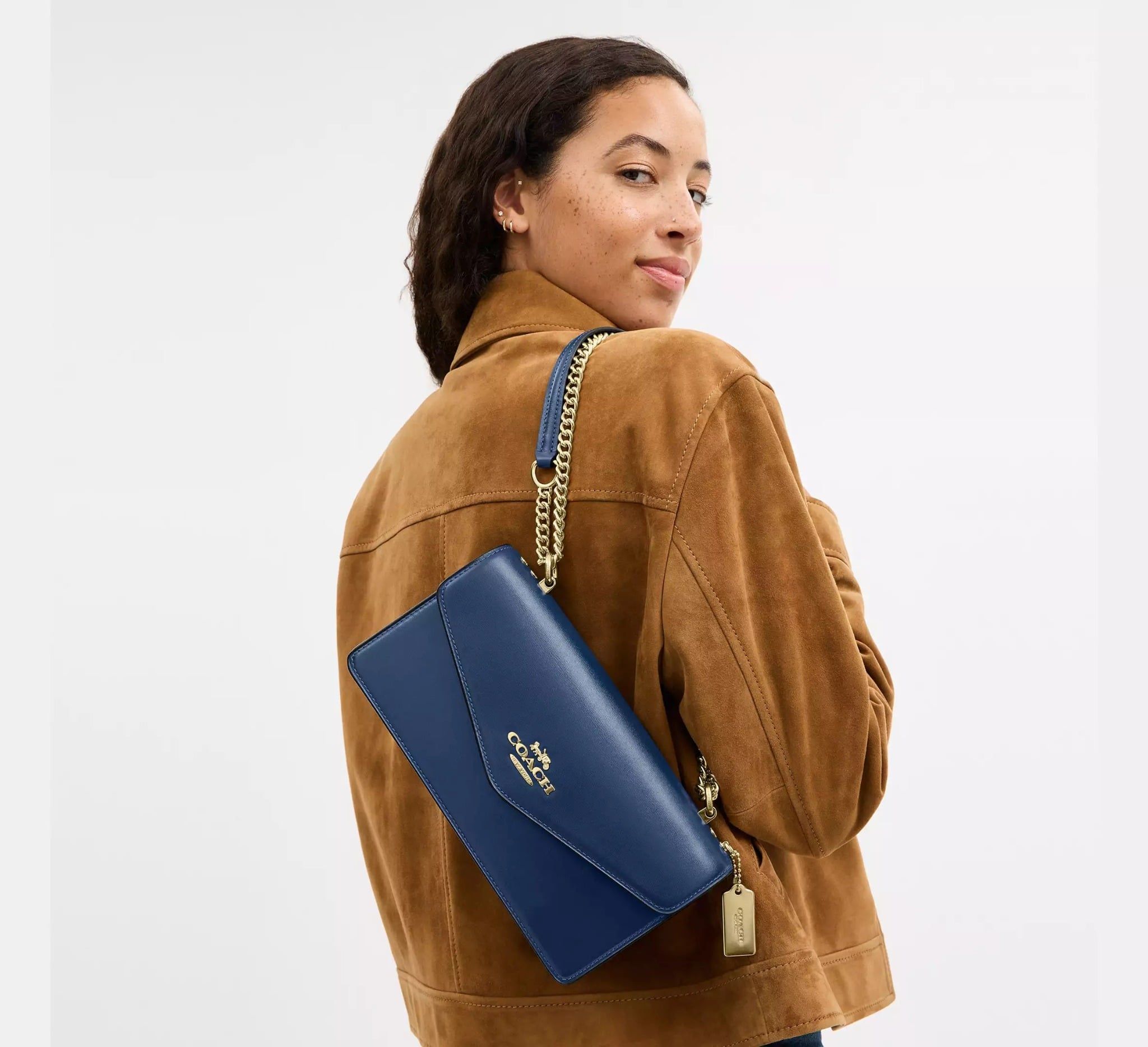  Túi Nữ Coach Klare Envelope Crossbody Bag 'Blue' 