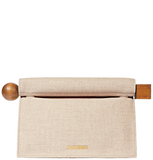  Túi Nữ Jacquemus Rond Carré Clutch 'Greige' 