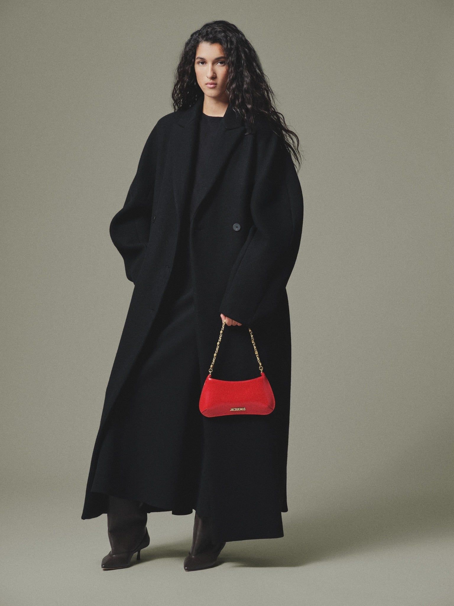  Túi Nữ Jacquemus Small Bisou Chaîne 'Red' 