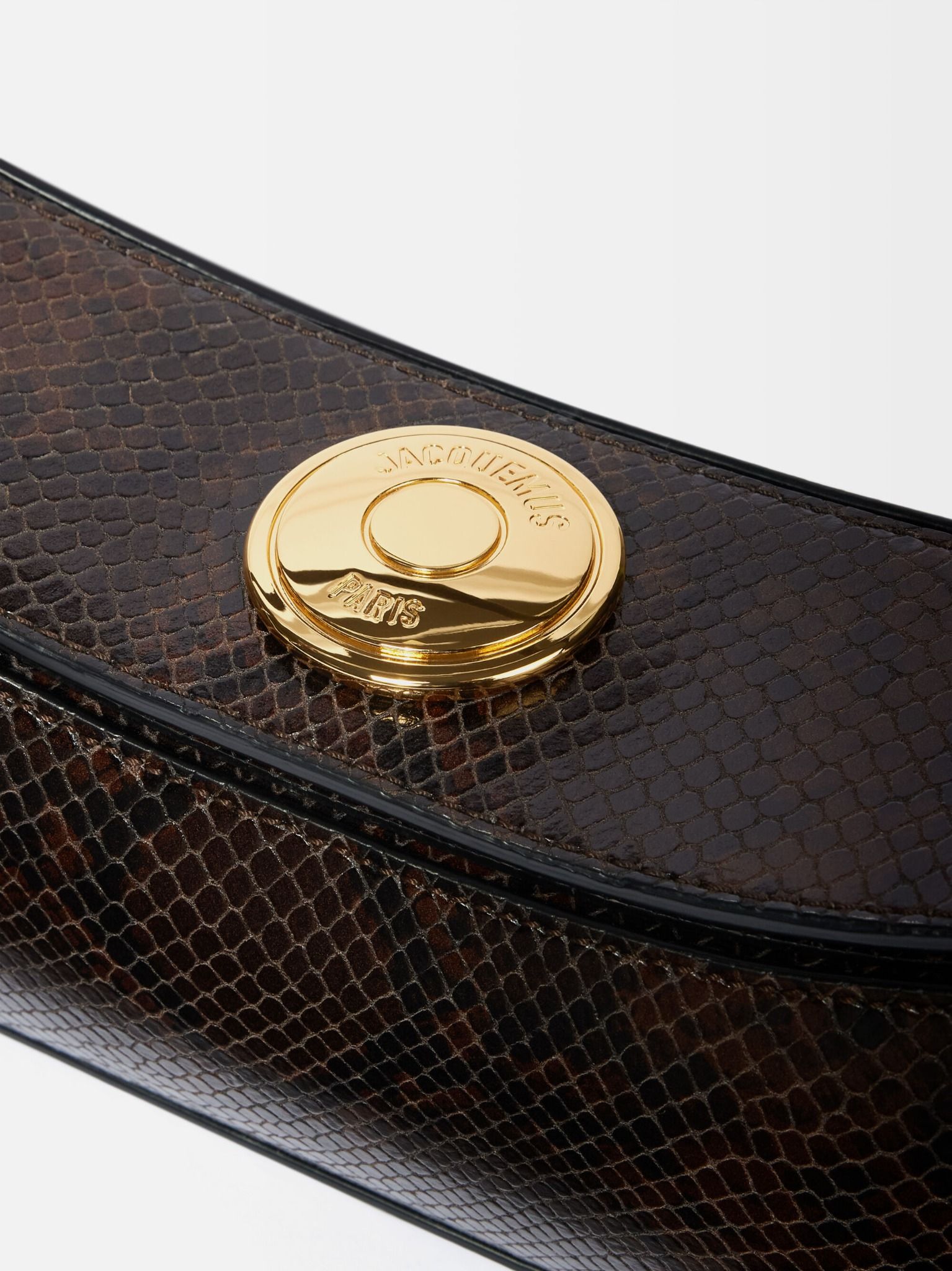  Túi Nữ Jacquemus The Ovalo Clutch 'Brown' 