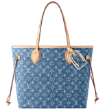  Túi Nữ Louis Vuitton Neverfull MM Tote Bag 'Denim Blue' 