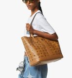  Túi Nữ MCM New Liz Medium Shopper Bag 'Cognac' 