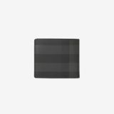  Ví Nam Burberry Check Slim Bifold Wallet 'Charcoal' 