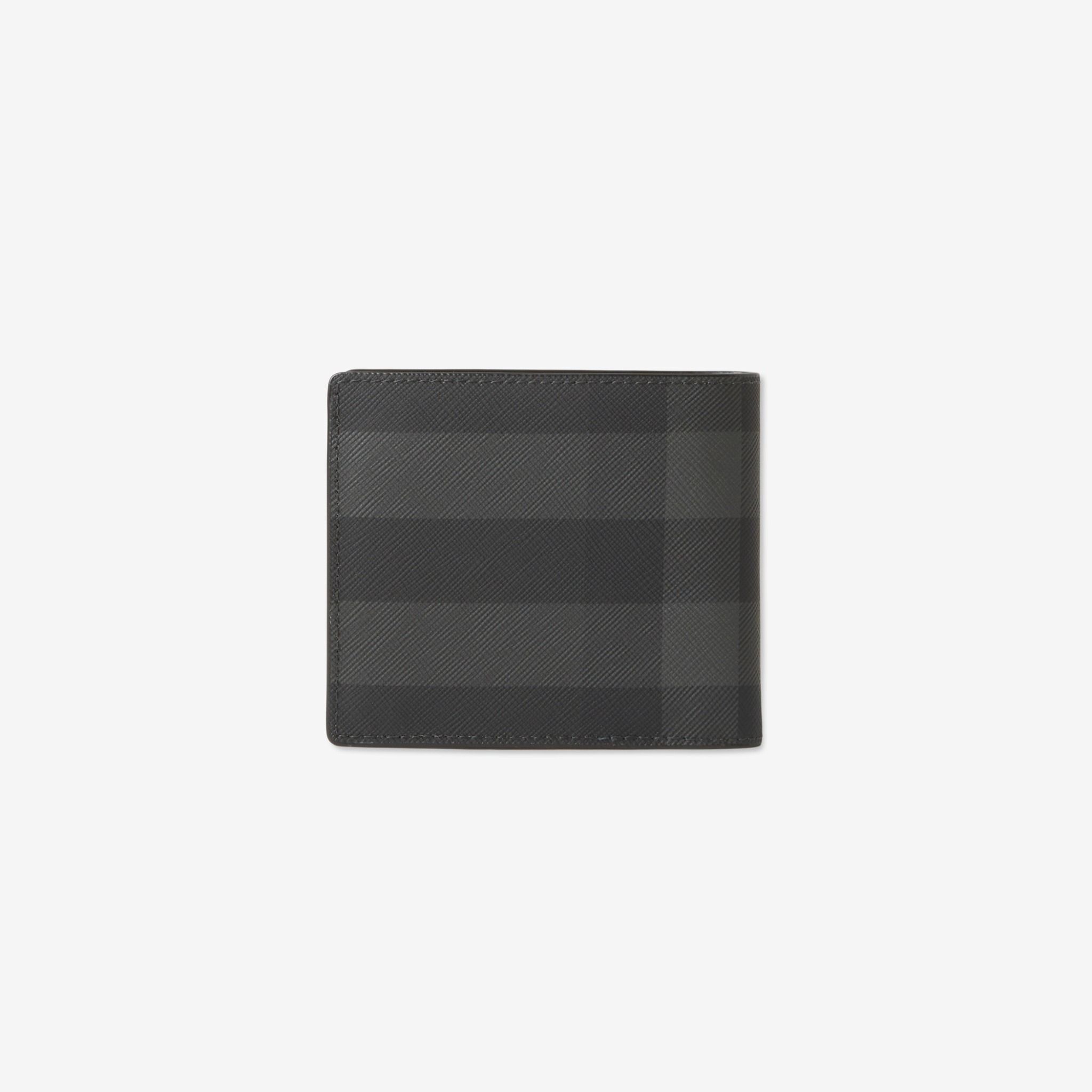  Ví Nam Burberry Check Slim Bifold Wallet 'Charcoal' 
