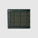  Ví Nam Gucci Mini GG Canvas Wallet 'Green' 