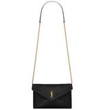  Ví Saint Laurent Cassandre Chain Pouch 'Black' 