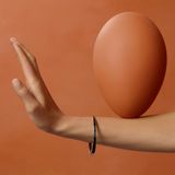  Vòng Tay Nữ Hermes Uni Bangle 'Noir Palladium' 