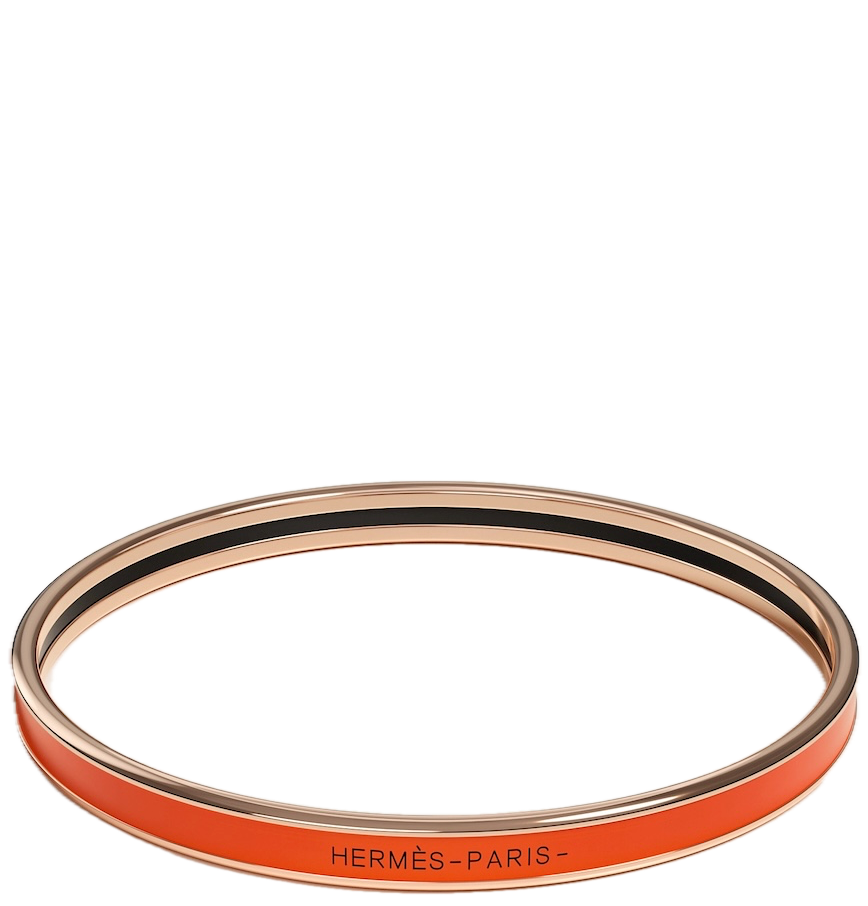  Vòng Tay Nữ Hermes Uni Bangle 'Orange Rose Gold' 